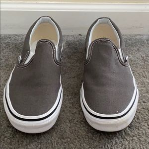 Dark grey slip on vans